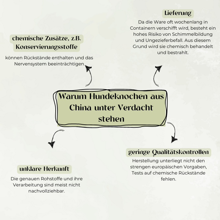 Warum Hundeknochen aus China unter Verdacht stehen