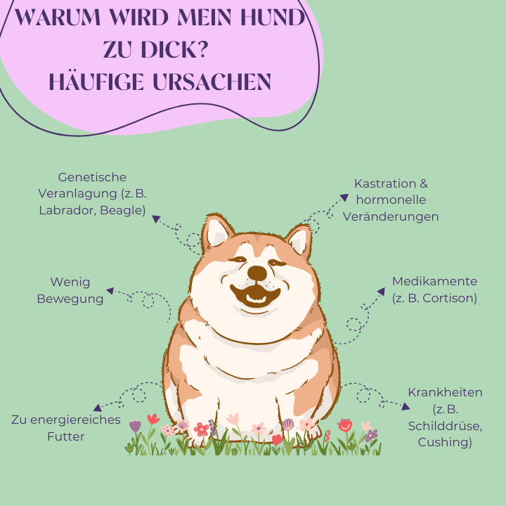 Warum wird mein Hund zu dick? Häufige Ursachen